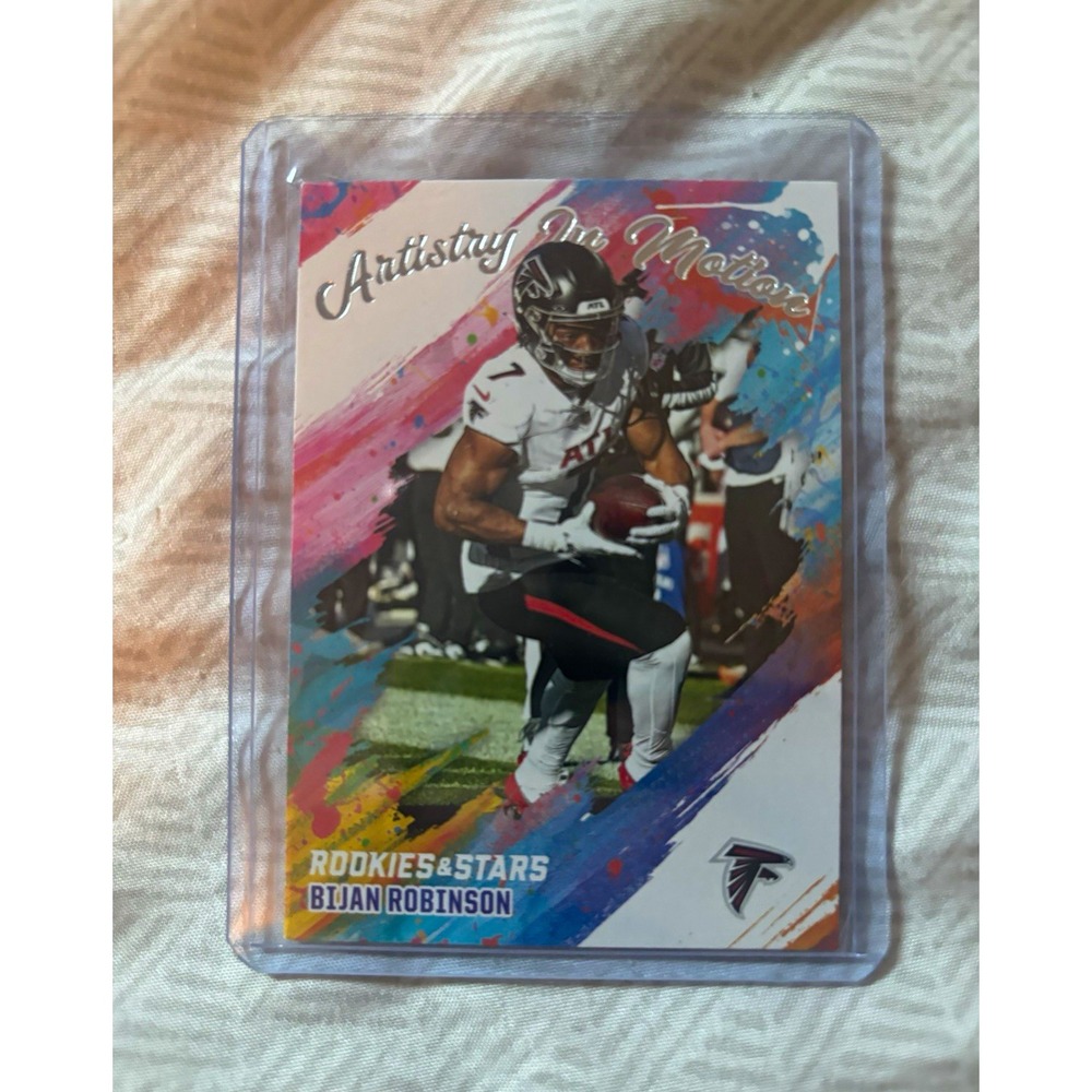 Panini 2025 Rookies & Stars Artistry In Motion Bijan Robinson Falcons #1